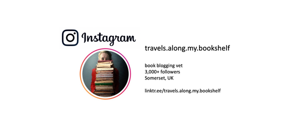 Instagram bio for book blogger and vet travels along my bookshelf 