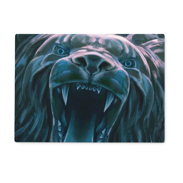 Glass Chopping Board - LION - NO LOGO - product image detail
