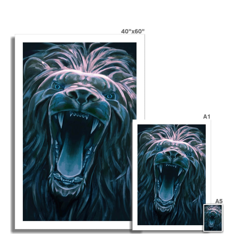 LION - NO LOGO - Fine Art Print - product image detail