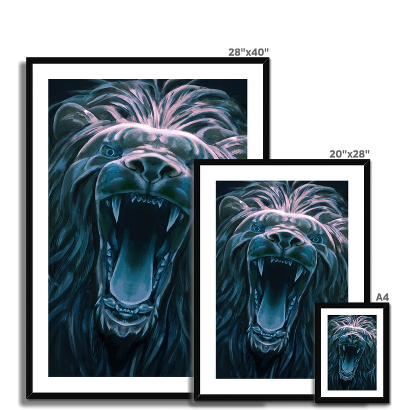 LION - NO LOGO - Framed & Mounted Print - product image detail