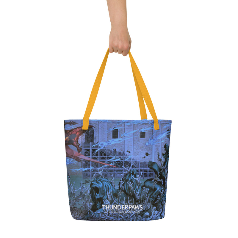 Large Tote with Pocket - MIDNIGHT + MIDNIGHT - product image detail