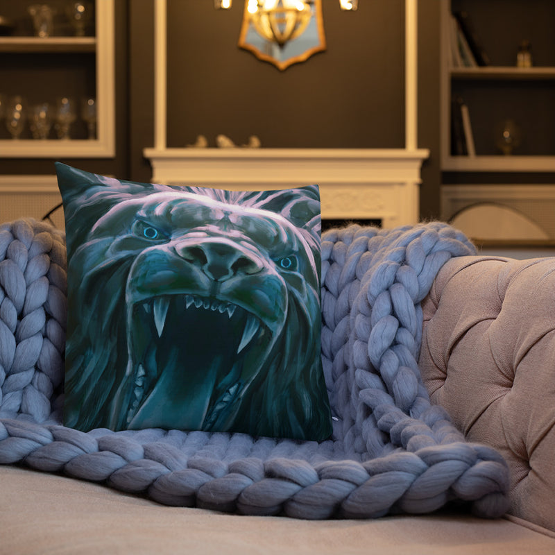 Linen Feel Cushion - LION