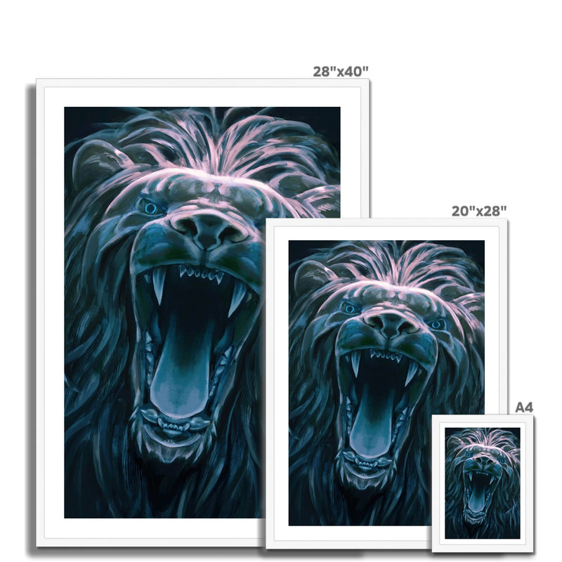 LION - NO LOGO - Framed Print - product image detail
